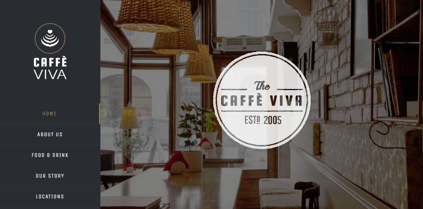 Caffe Viva homepage screenshot
