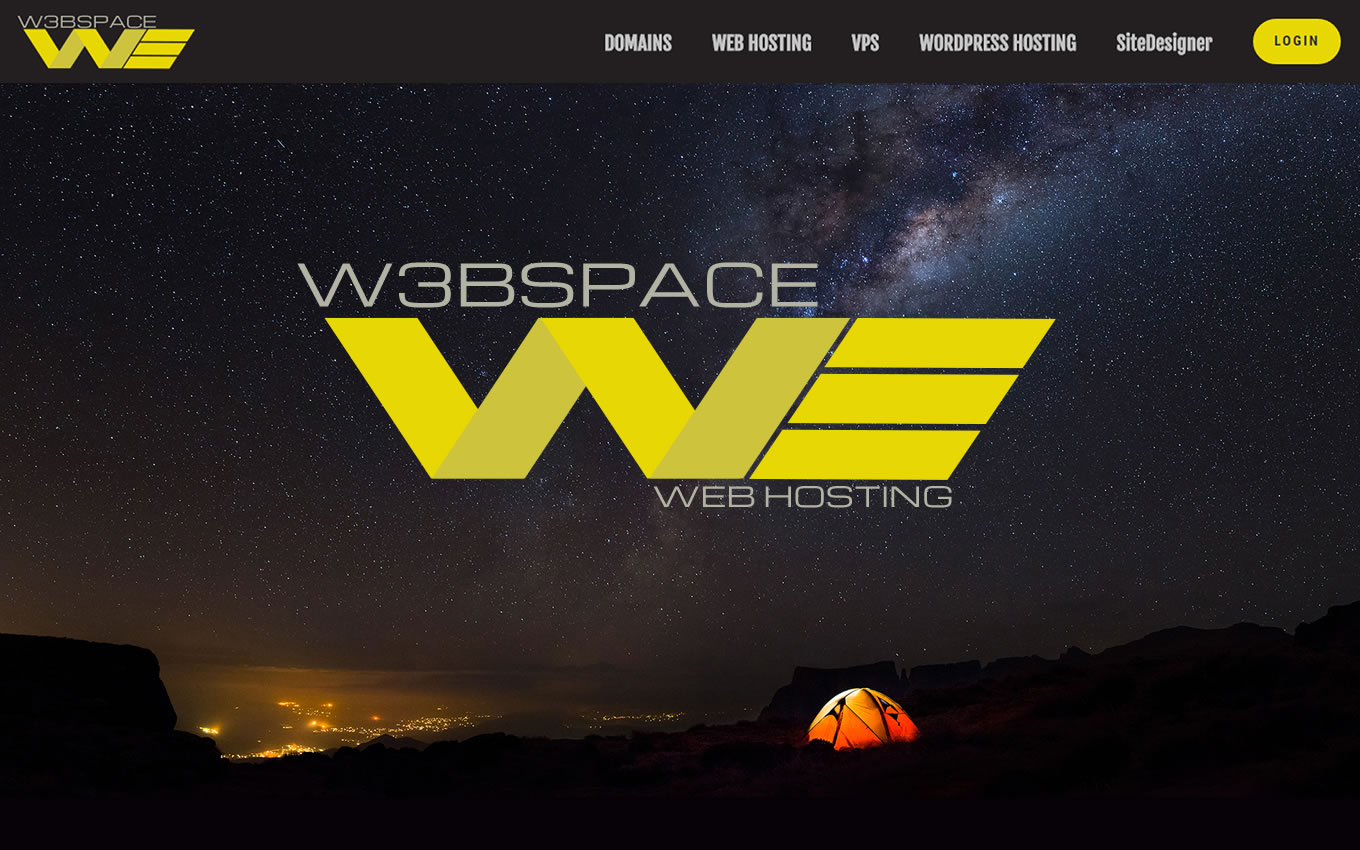 WEBSPACE Homepage Screenshot